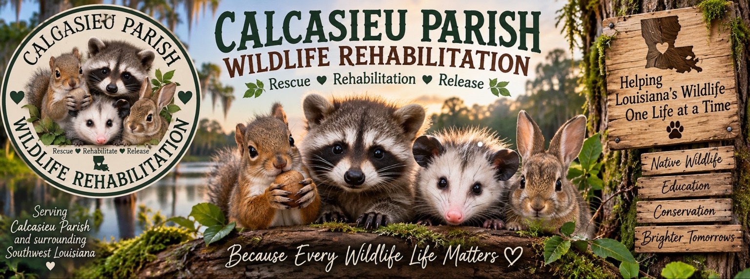 Calcasieu Parish Wildlife Rehabilitation banner